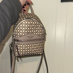 Kate Spade Taupe and Cream Women's Backpack